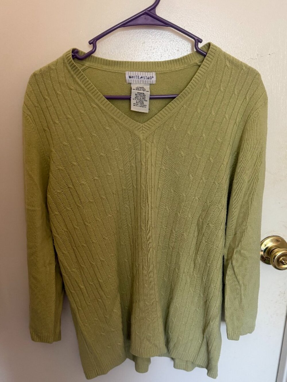 White Stag Olive Sweater W XL